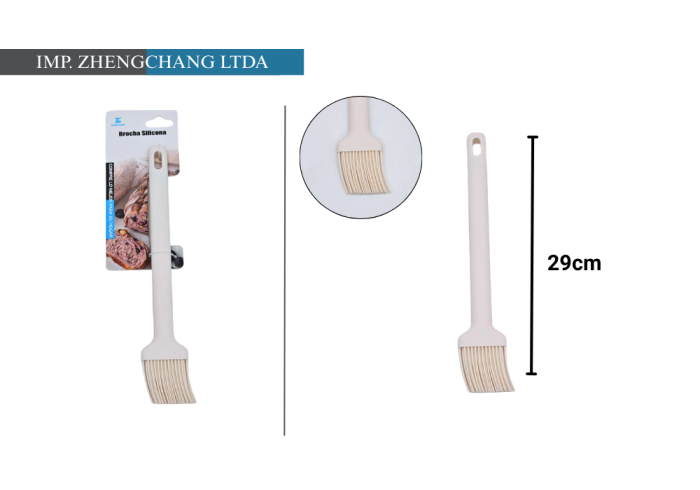 Brocha blanca 29cm silicona (x12)