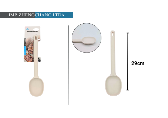 Mezquino-cuchara blanco 29cm silicona (x12)