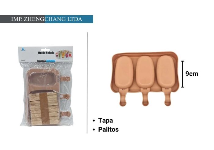 Molde paleta de helado lisa (x12)