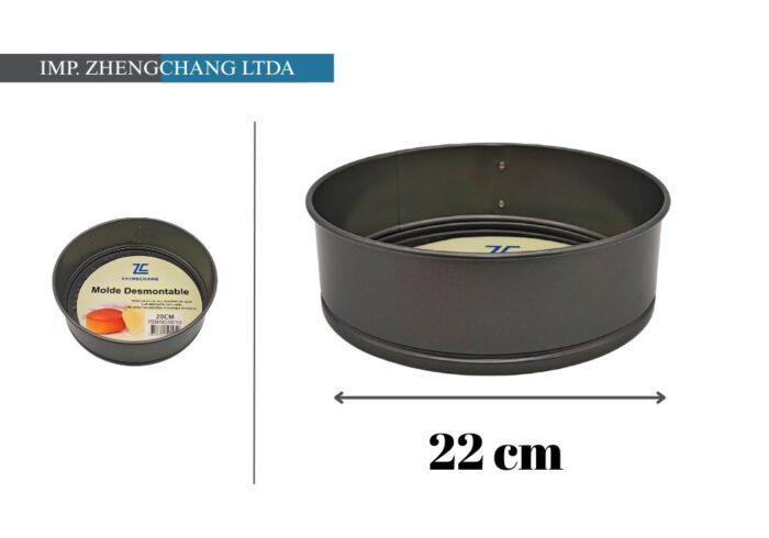 Molde redondo desmontable 22x6cm (x6)