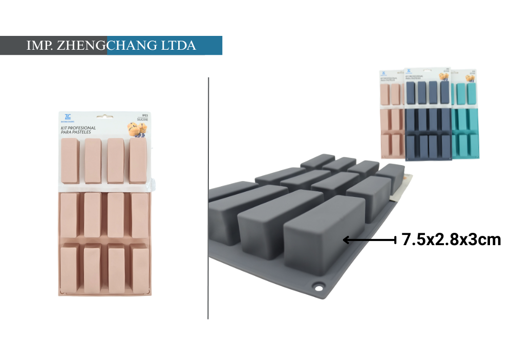 Molde barra rectangular (x12)
