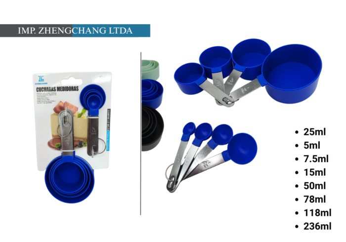 Juego de cucharas medidoras 8pzs (x12)