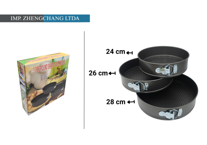 Set 3 moldes redondo desmontable (x2)