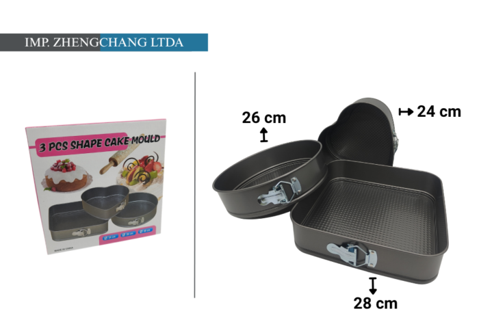 Set 3 moldes figuras desmontable (x6)