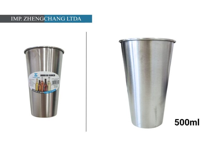 Vaso acero Inox 500ml (x6)