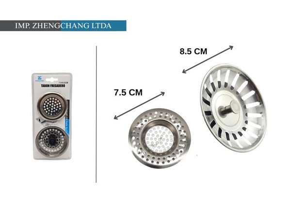 Rejilla de fregadero acero inox 2 pzs (x12)