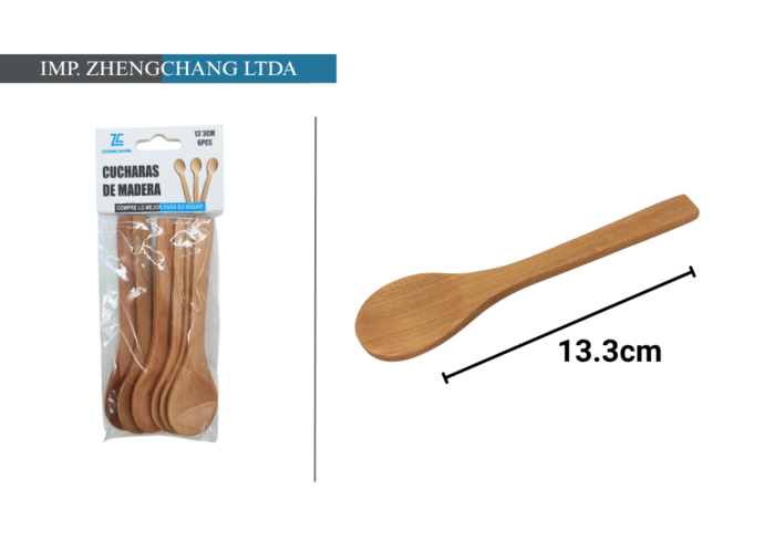 Cucharas bambú 13.3cm (x12)
