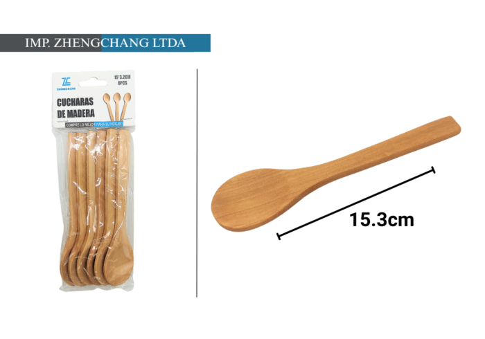 Cucharas bambú 15.3cm (x12)