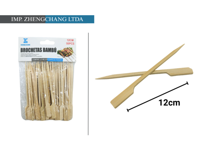 Pinchos/brochetas bambú 12cm (x12)
