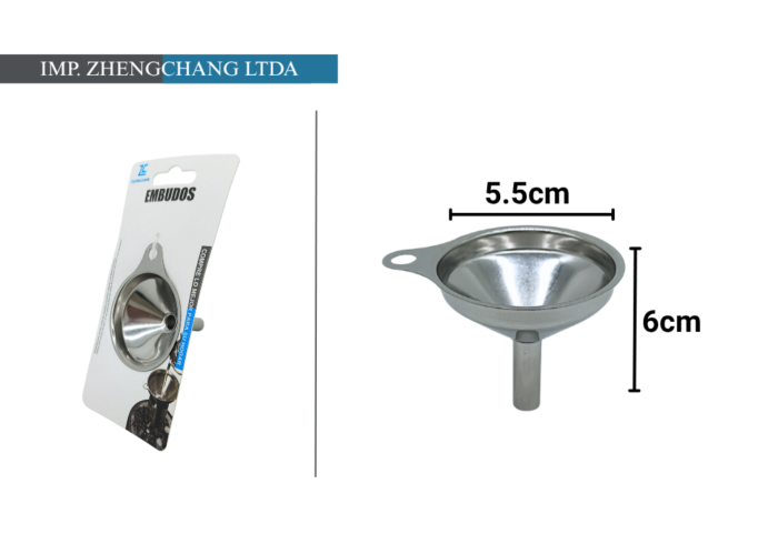 Embudo acero inox (x12)