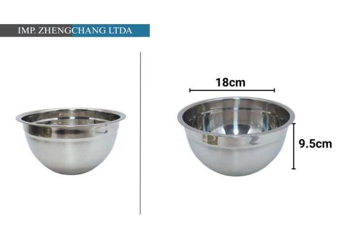 Bowl acero inox 18cm (x10)