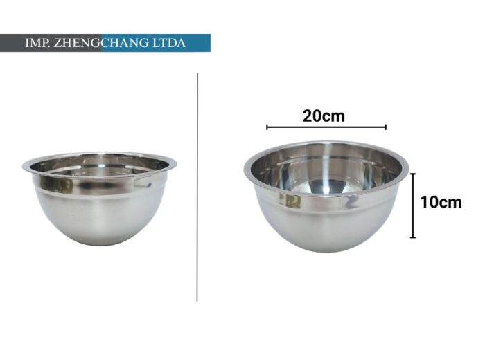 Bowl acero inox 20cm (x10)