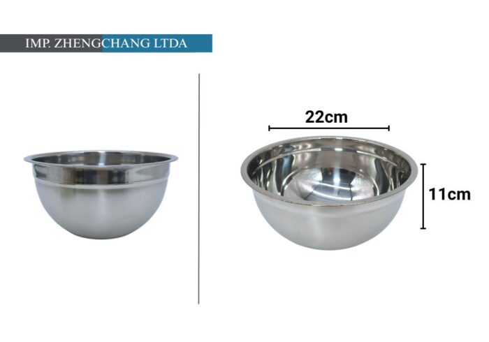 Bowl acero inox 22cm (x10)