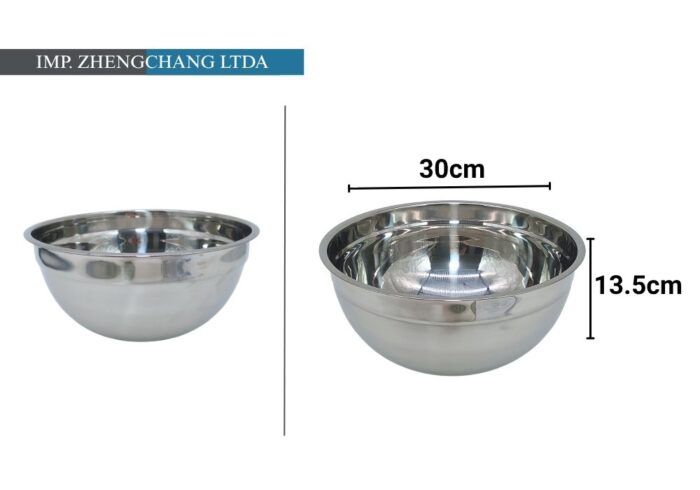 Bowl acero inox 30cm (x10)